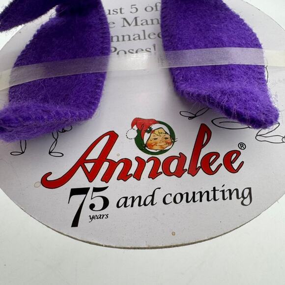 Annalee 2019 Witch Elf Doll 9" Limited Edition Halloween Poseable Felt Figure - Picture 5 of 6